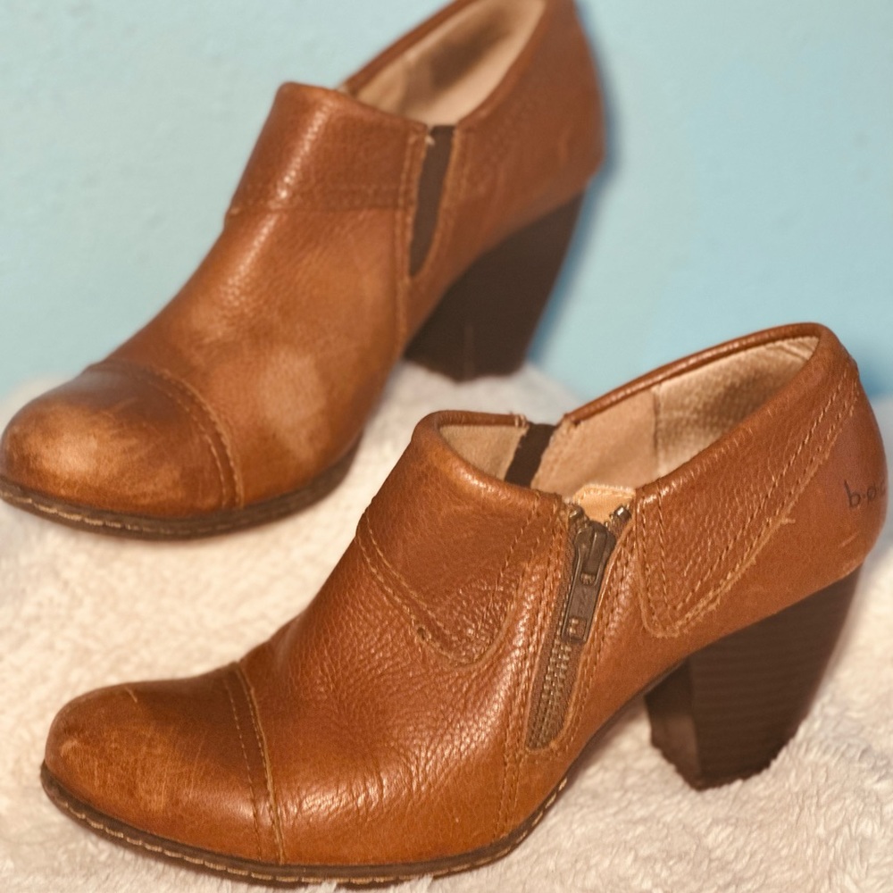 ⚡️BOC- Bern Concept Brown Leather Ankle Boots